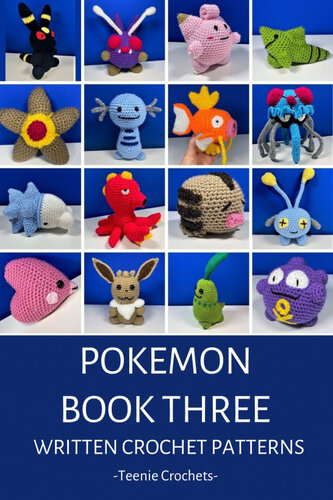 Pokemon Book Threewritten Crochet Patterns Unofficial Teenie Crochets