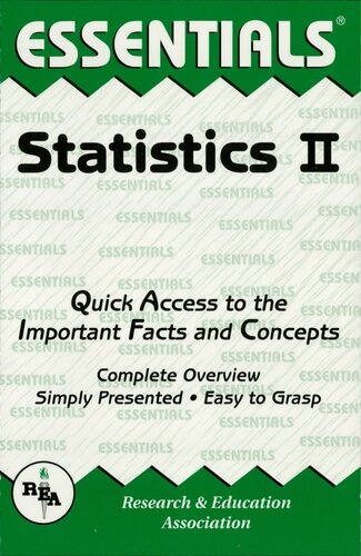 Statistics Ii Essentials Emil Milewski