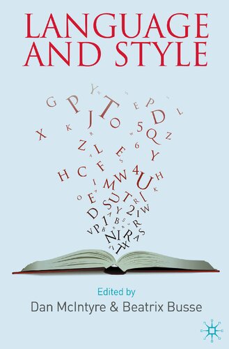 Language And Style In Honour Of Mick Short Dan Mcintyre Editor