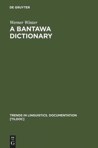 A Bantawa Dictionary Reprint 2011 Werner Winter Novel Kishore Rai