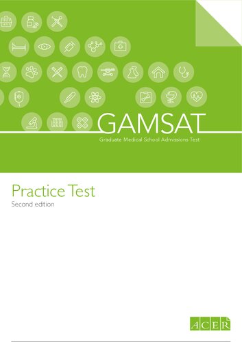 Gamsat Practice Test 1 2nd Edition Acer
