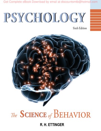 Psychology The Science Of Behavior 6th Edition Ettinger