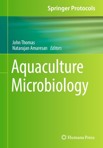 Aquaculture Microbiology John Thomas Natarajan Amaresan