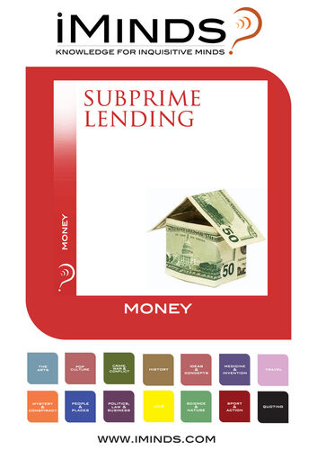 Subprime Lending Iminds