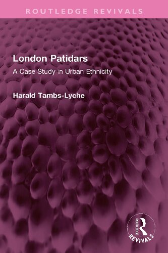 London Patidars A Case Study In Urban Ethnicity Harald Tambslyche