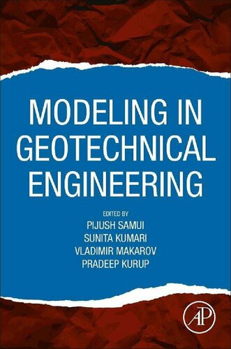 Modeling In Geotechnical Engineering 1st Edition Pijush Samui Editor