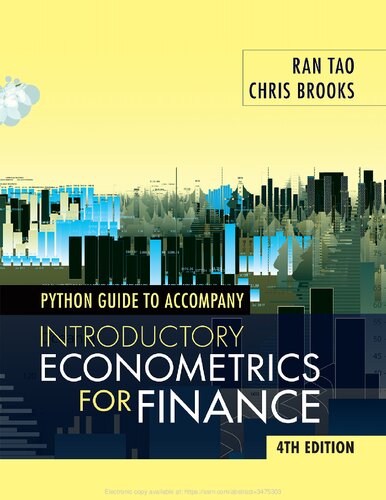 Python Guide For Introductory Econometrics For Finance 4th Edition Ran Tao