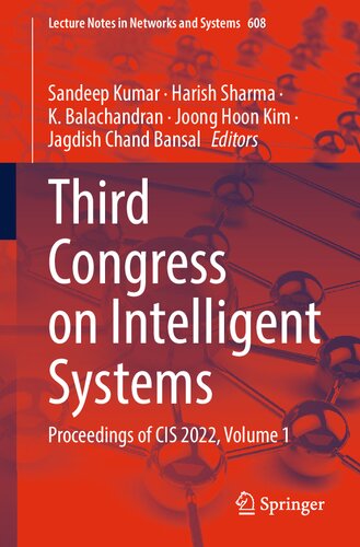 Third Congress On Intelligent Systems Proceedings Of Cis 2022 Volume 1 Sandeep Kumar