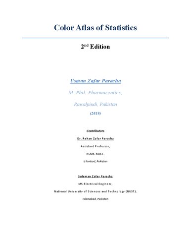 Color Atlas Of Statistics 2nd Edition Usman Zafar Paracha Dr Rehan Zafar Paracha
