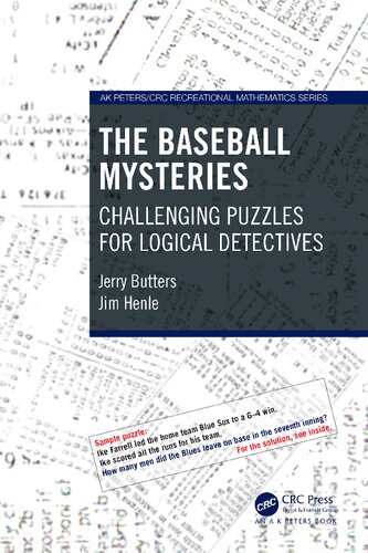 The Baseball Mysteries Challenging Puzzles For Logical Detectives Jerry Butters