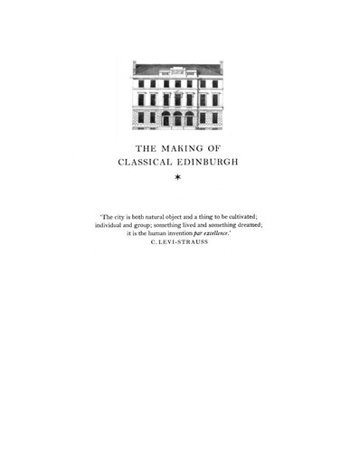 The Making Of Classical Edinburgh With Photographs By Edwin Smith 1st Edition A J Youngson