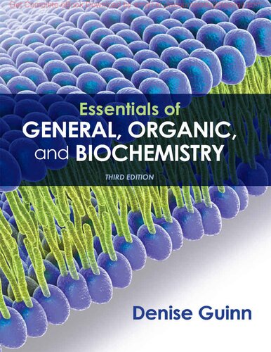 Essentials Of General Organic And Biochemistry 3rd Edition Denise Guinn