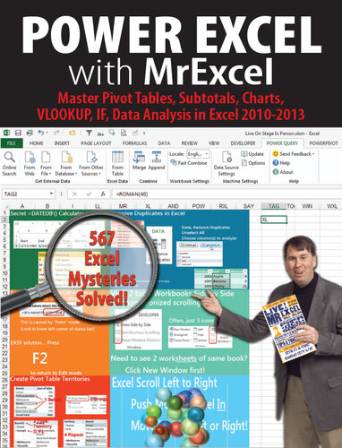 Power Excel With Mrexcel Master Pivot Tables Subtotals Charts Vlookup If Data Analysis In Excel 20102013 Bill Jelen