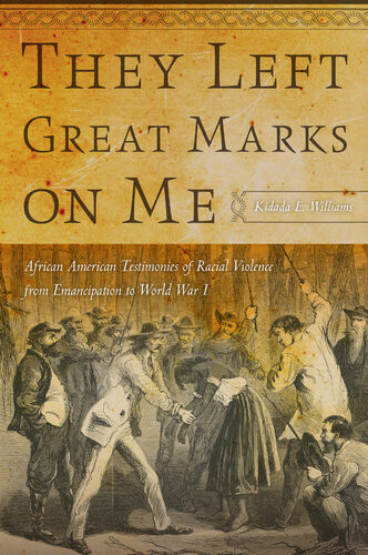 They Left Great Marks On Me African American Testimonies Of Racial Violence From Emancipation To World War I Kidada E Williams