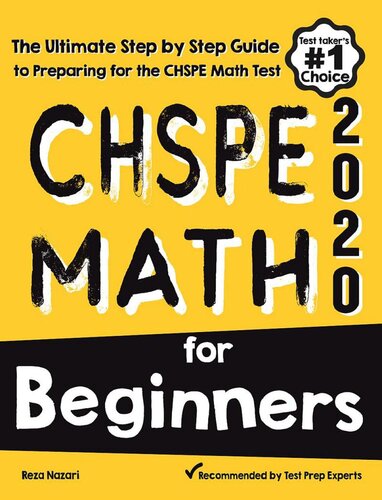 Chspe Math For Beginners The Ultimate Step By Step Guide To Preparing For The Chspe Math Test Reza Nazari