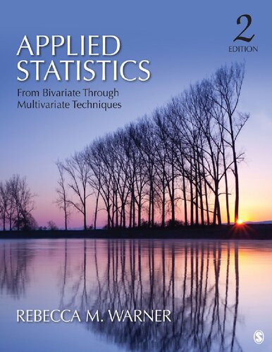 Applied Statistics From Bivariate Through Multivariate Techniques 2nd Edition Rebecca M Warner