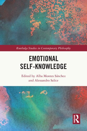 Emotional Selfknowledge Alba Montes Snchez Alessandro Salice