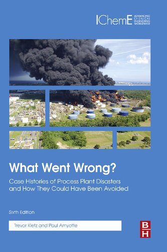 What Went Wrong Case Histories Of Process Plant Disasters And How They Could Have Been Avoided 6th Edition Paul Amyotte Dr