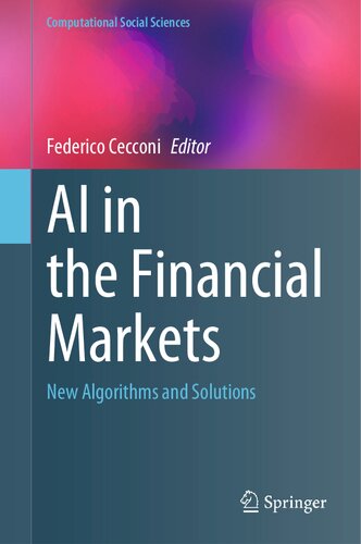 Ai In The Financial Markets New Algorithms And Solutions Federico Cecconi