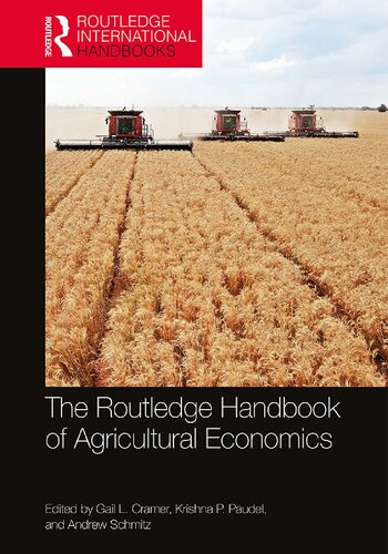 The Routledge Handbook Of Agricultural Economics Andrew Schmitz