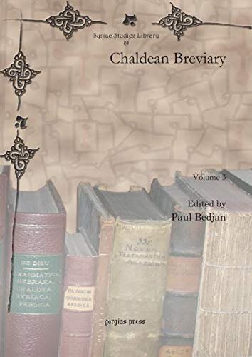 Chaldean Breviary Volume 3 Paul Bedjan
