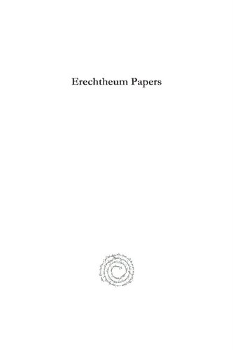 Erechtheum Papers Leicester Holland