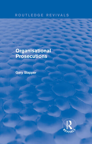 Organisational Prosecutions Gary Slapper