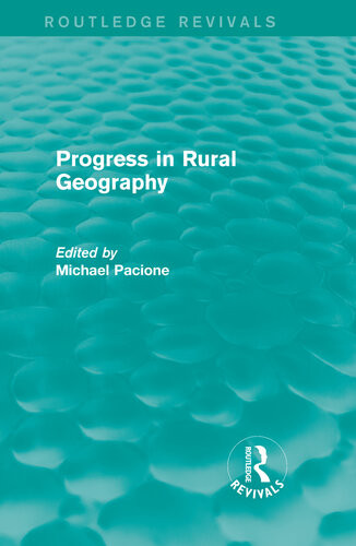 Progress In Rural Geography Michael Pacione