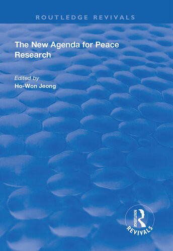 The New Agenda For Peace Research Honwon Jeong