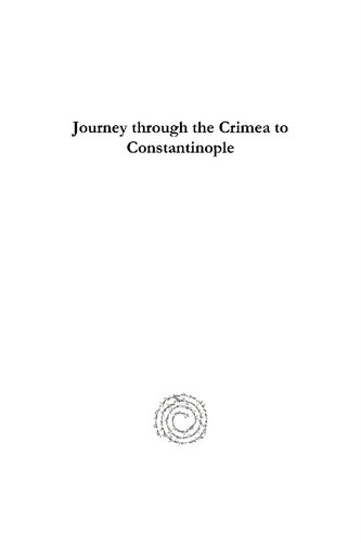 Journey Through The Crimea To Constantinople Elizabeth Craven