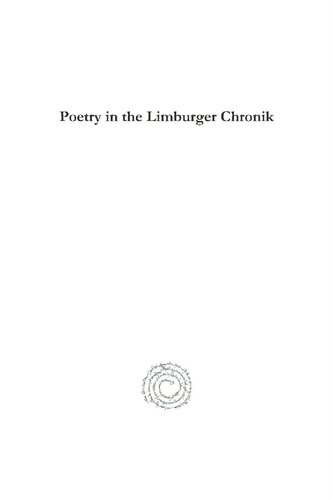 Poetry In The Limburger Chronik Julius Goebel Jr
