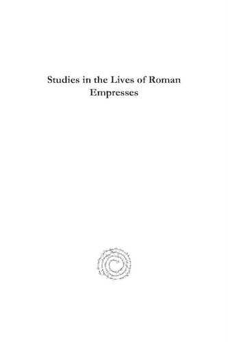 Studies In The Lives Of Roman Empresses Mary Williams