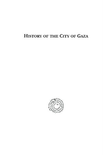 History Of The City Of Gaza Martin A Meyer