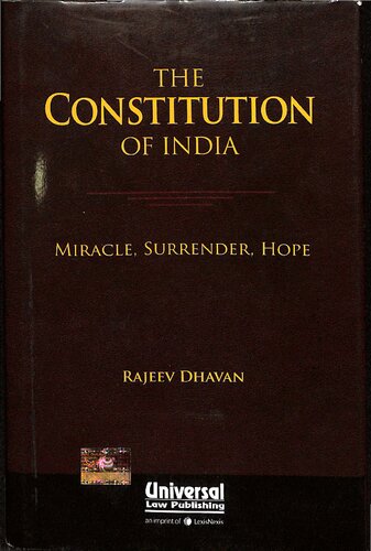 The Constitution Of India Miracle Surrender Hope Rajeev Dhavan