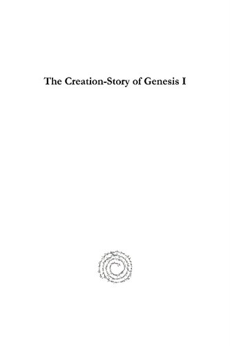 The Creationstory Of Genesis I Hugo Radau