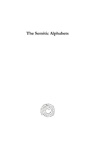The Semitic Alphabets Isaac Taylor