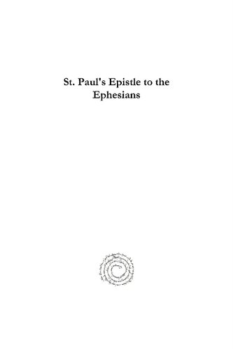 St Pauls Epistle To The Ephesians Joseph Armitage Robinson