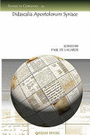 Didascalia Apostolorum Syriace Paul De Lagarde