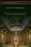 Against The Manichaeans Titus Of Bostra