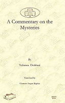 A Commentary On The Mysteries Yuhanna Dolabani Philoxenos Yuhanon Dolabani