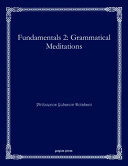 Fundamentals 2 Grammatical Meditations Philoxenos Yuhanon Dolabani
