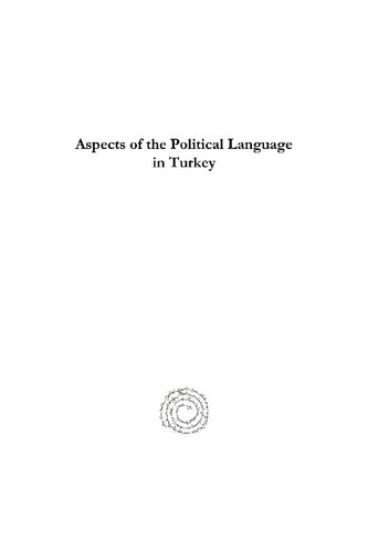Aspects Of The Political Language In Turkey Hanslukas Kiesser
