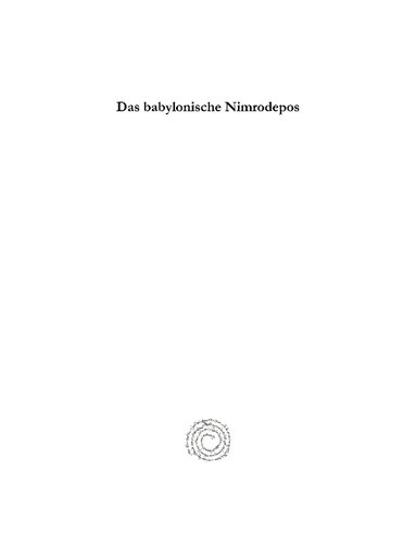 Das Babylonische Nimrodepos Gilgamesh Paul Haupt