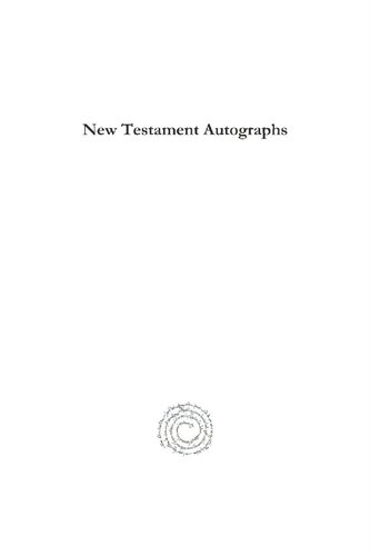 New Testament Autographs James Rendel Harris