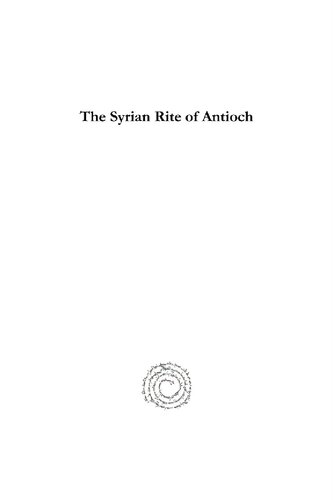 The Syrian Rite Of Antioch Archdale King
