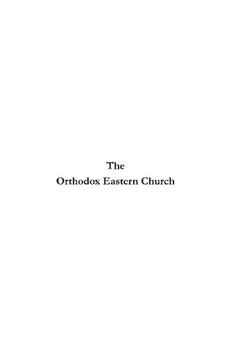 The Orthodox Eastern Church Adrian Fortescue