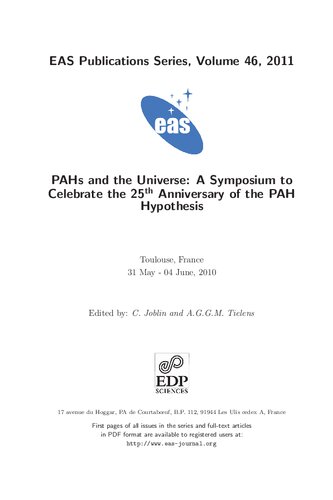 Pahs And The Universe C Joblin Aggm Tielens