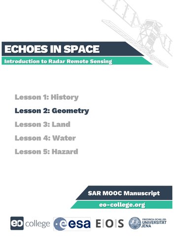 Echoes In Space Introduction To Radar Remote Sensing Lesson 2 Geometry Robert Eckardt