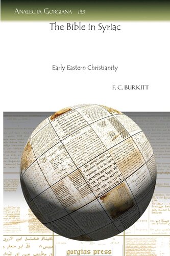 The Bible In Syriac Analecta Gorgiana F Burkitt