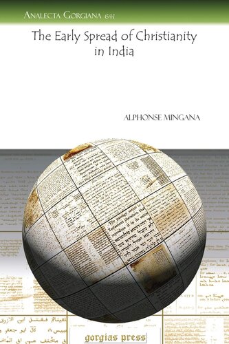 The Early Spread Of Christianity In India Illustrated Alphonse Mingana